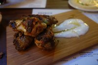 Label Anglais chicken wings - Marinated in Lebanese 7 spiced yogurt, lemon and oregano