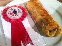 Cracking sausage roll and rosette from The Charles Lamb