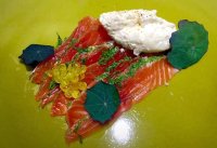 Our own cured trout dish