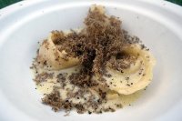 Super Light Truffle Tortellini - Liquid Parmesan, mascarpone cream, fresh walnut, summer truffles from Tartufo