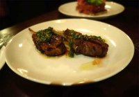 Lamb cutlets with anchovy, mint and parsley