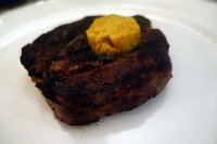 Ribeye steak with Bottarga butter