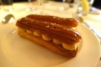 Salted caramel eclairs