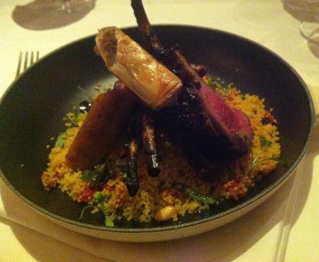 brasserie chavot rack of lamb with couscous