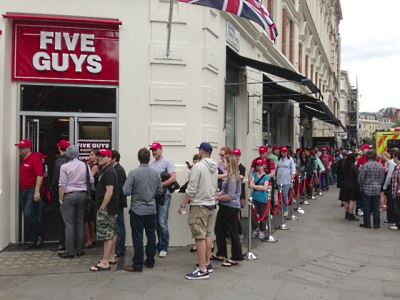US burger chain Five Guys to open across the UK, starting with Covent Garden