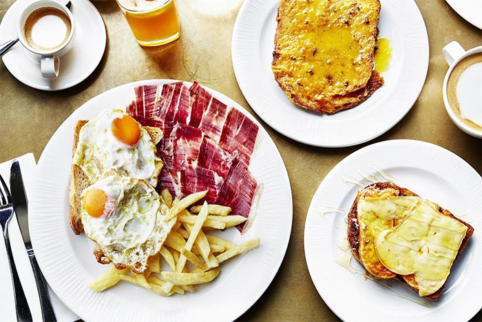 Jose Pizarro adds breakfast with Iberico ham, eggs and chips 