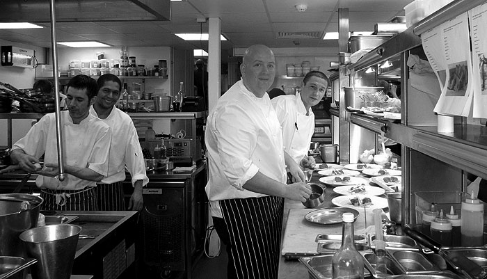 Steven Smith (from the Freemasons Country Inn) and Matthew Foxon at the Criterion