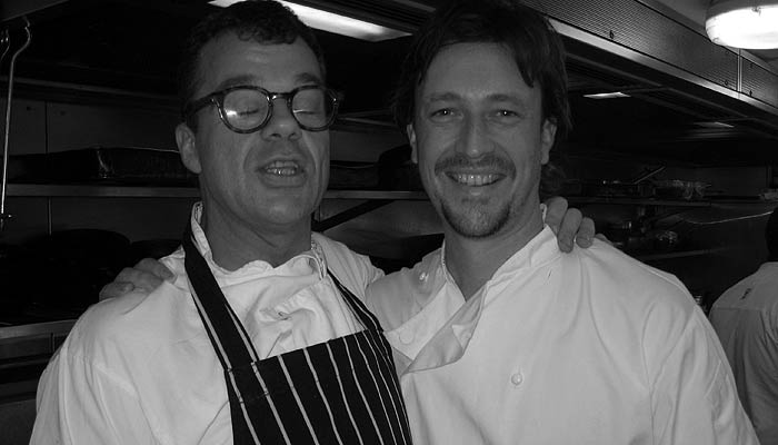 Jeremy Lee and Michael Smith (from The Three Chimneys) at The Blueprint Cafe