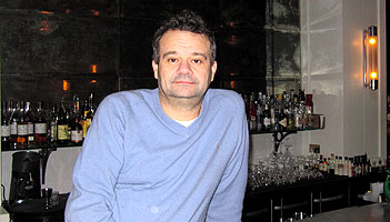 Mark Hix standing in Mark's Bar