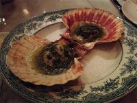 Grilled scallops with seaweed butter