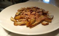 Ceps with egg yolk and shaved foie gras