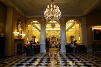 The Lobby - looking into the main dining room at night