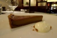 Muscovado tart with creme fraiche