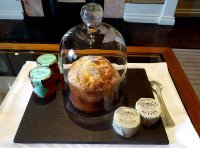 A mini afternoon tea in the suite