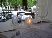 Dining on the terrace