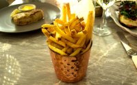 Fries with chicken salt