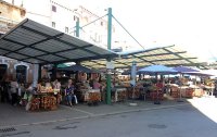 The food market in Rovinj