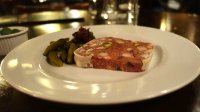 Pork pigeon and pistachio terrine