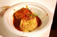 Assado’s pork belly with chilli risotto