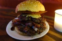 The Super Bowl burger from Bleecker Street