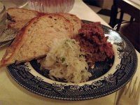 Chopped chicken liver with schmaltzed radish 
