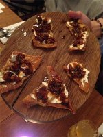 James Knappett canapes - Chicken skin