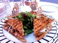 Lobster club sandwich