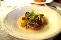 Tuna takaki, avocado and ponzu