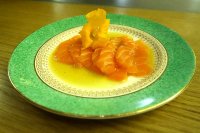 Salmon sashimi