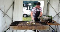 The Dairy's Robin Gill on BBQ duty