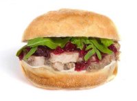 Eat's Festive Full Works Hot Turkey Roll £4.85