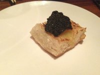 Caviar and butter toast from Chez Sardine