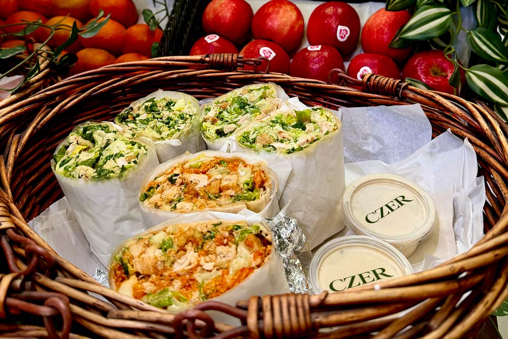 Chopped chicken Caesar wraps are coming to London, courtesy of CZER. This is not a drill.