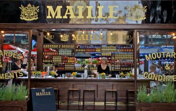 Helene Darroze menu at Maille Le Drunch popup in Spitalfields