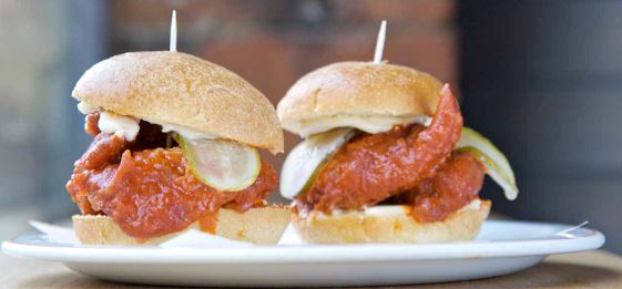 Nashville hot sliders are new to the menu at Bird