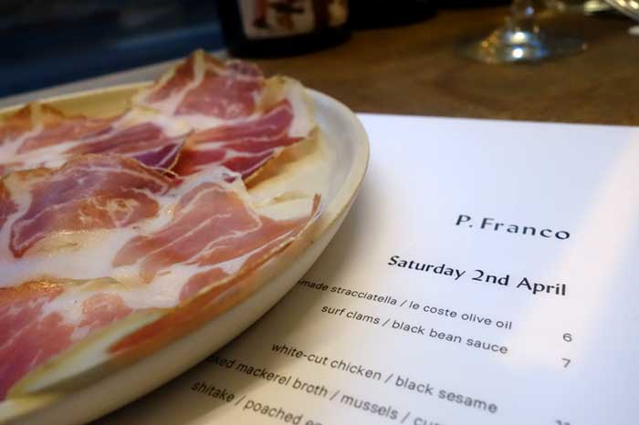 Test Driving P Franco - an inventive kitchen in a Clapton wine bar