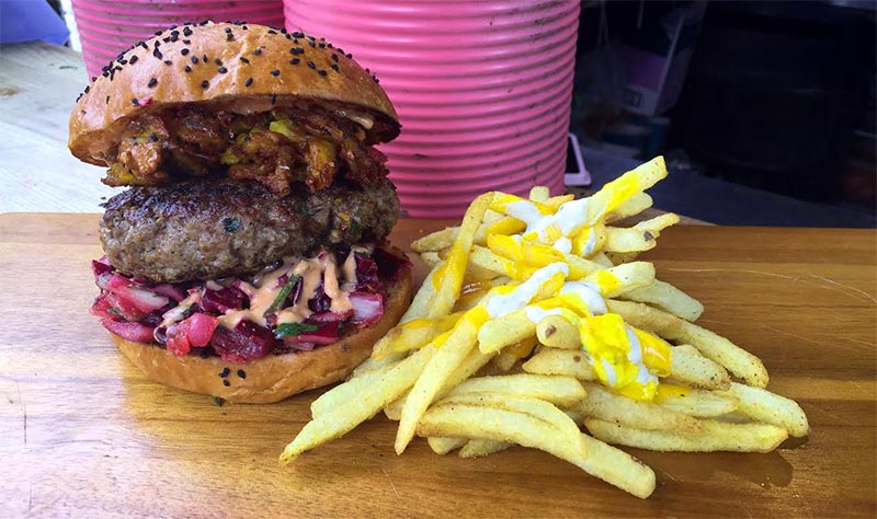Baba G’s Bhangra Burgers long-term pop-up in Finsbury Square