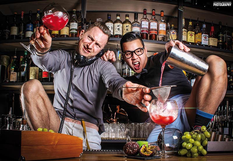 The bartenders in their pants from Le Calbar in Paris are coming to London