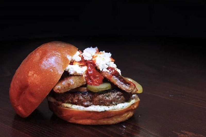 Sabrina Ghayour and Hache team up for a Merguez Mama burger