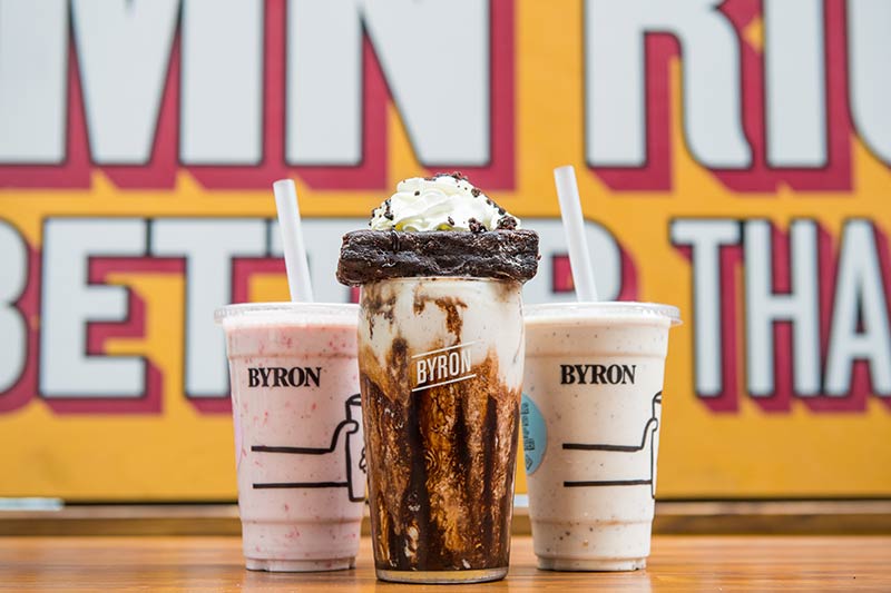 Try vegan freakshakes and milkshakes at Byron Burgers pop-up