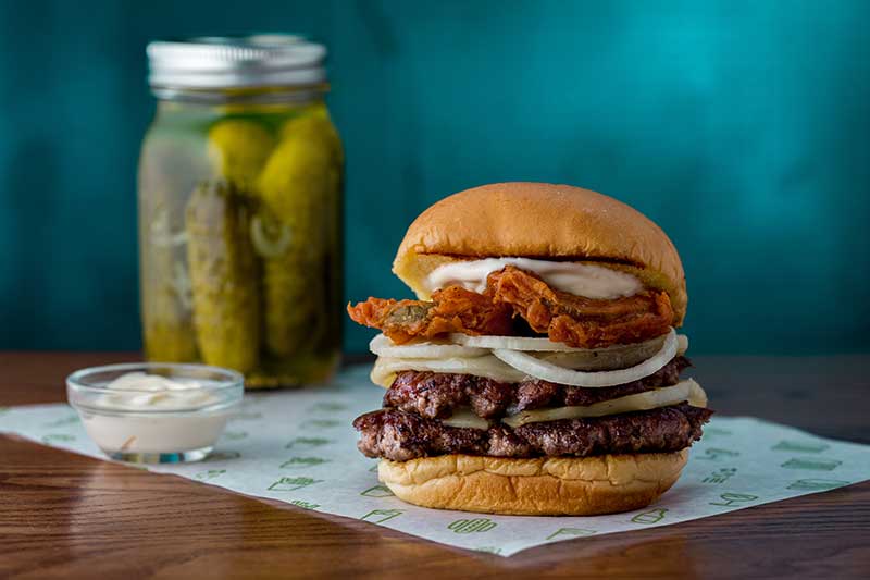 shake shack crispy pickle burger