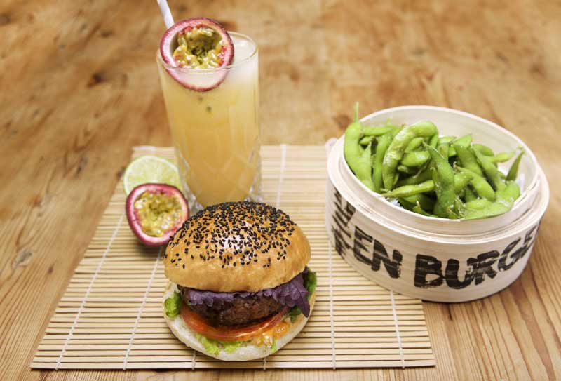 At Borough’s Yen Burger, swap your burger cheese for kimchi and shiso