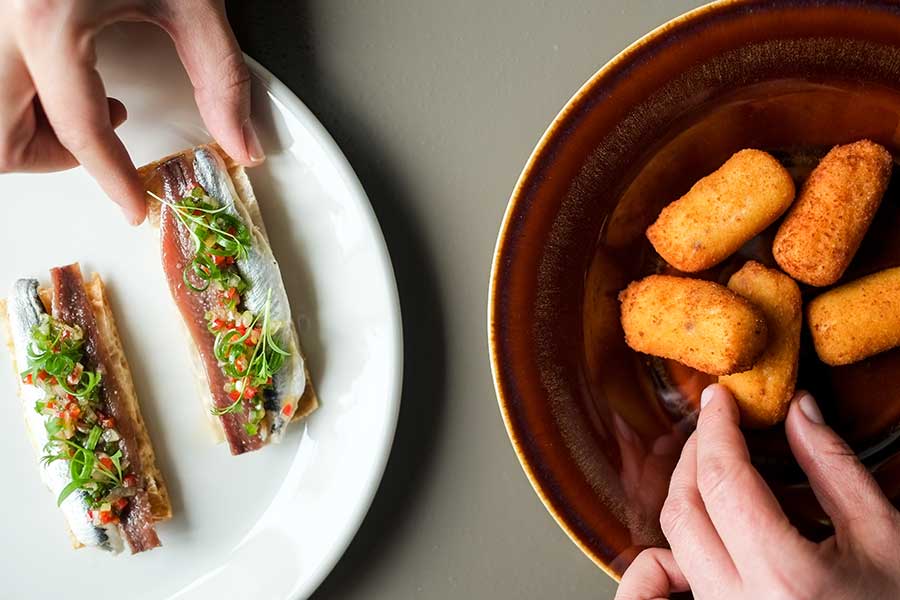 batera pintxos in borough market kitchen 