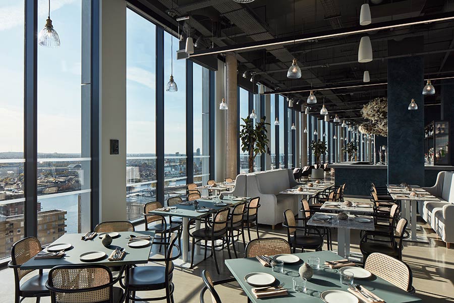 MTHR is the high-rise dining room for The Collective in Canary Wharf