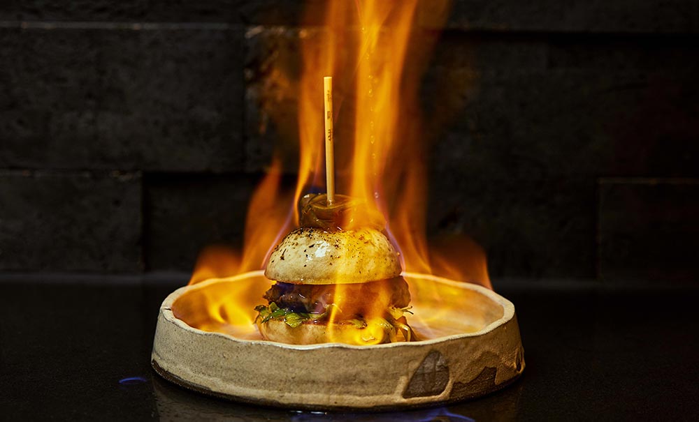 Nami at Nobu Shoreditch is setting fire to wagyu burgers on Leap Day
