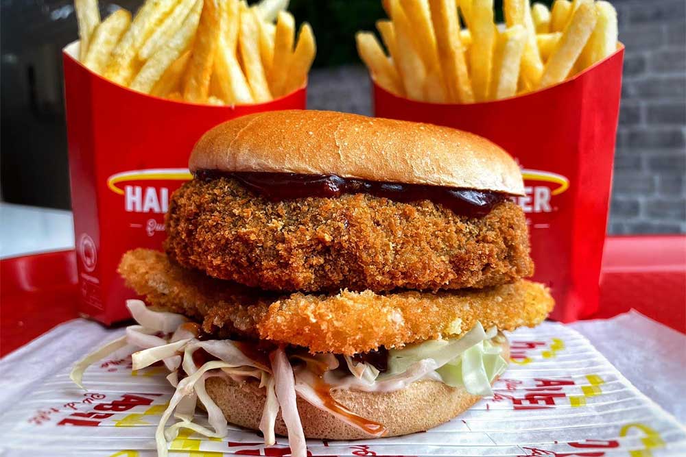 halo's vegan katsu burger london