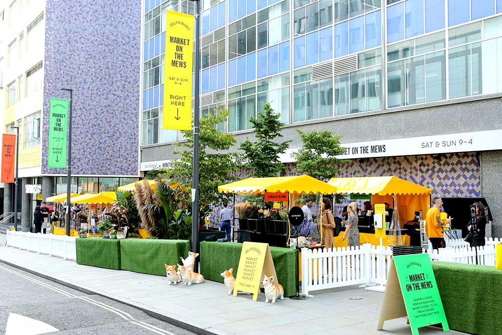 selfridges launch new street market Market on the Mews