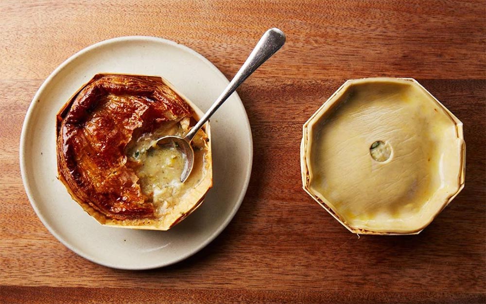 The Marksman in Hackney offers delivery and takeaway pies and provisions