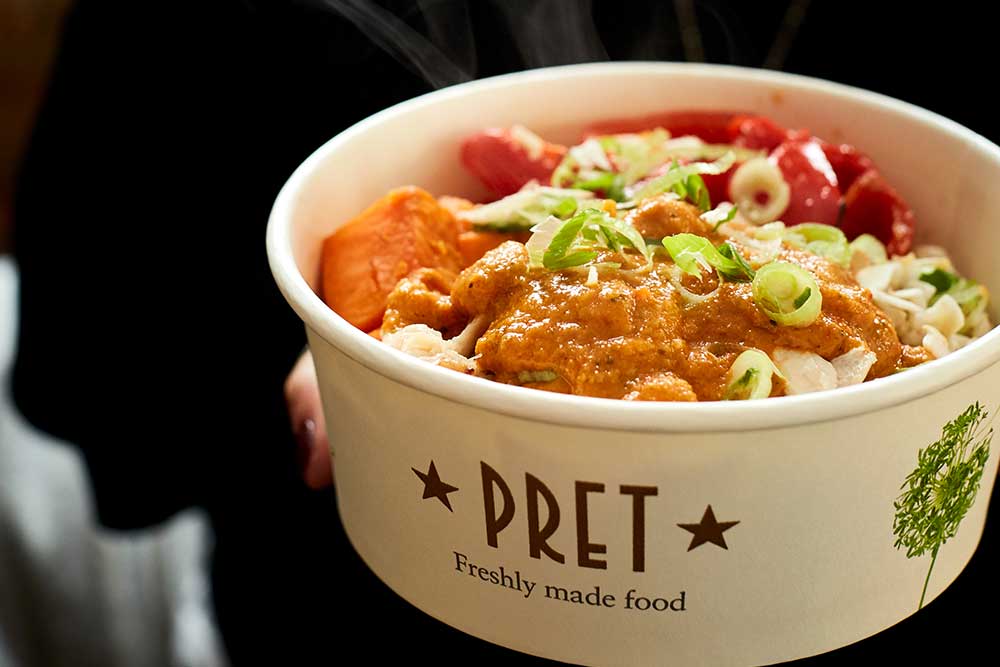 pret are starting to do delivery dinners