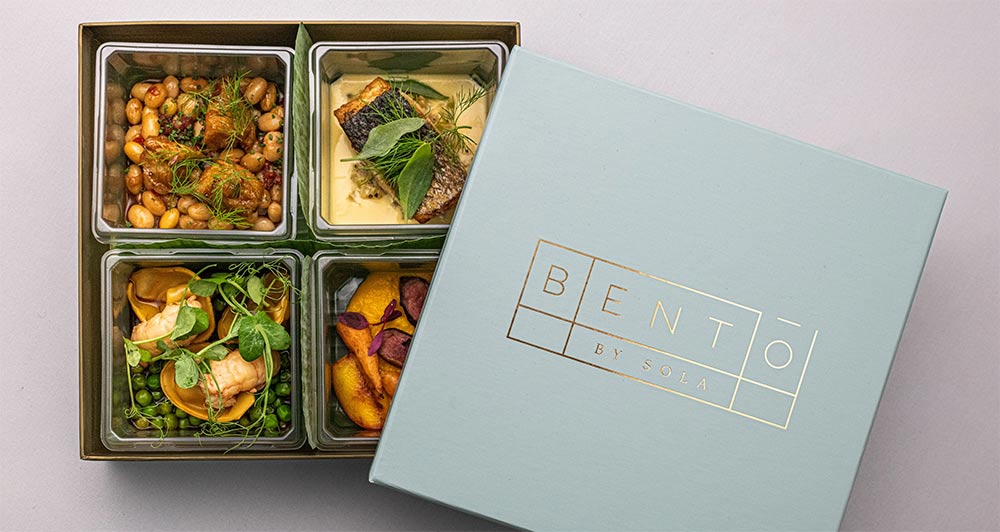 Victor Garvey's SOLA is delivering tasting menus via bento box